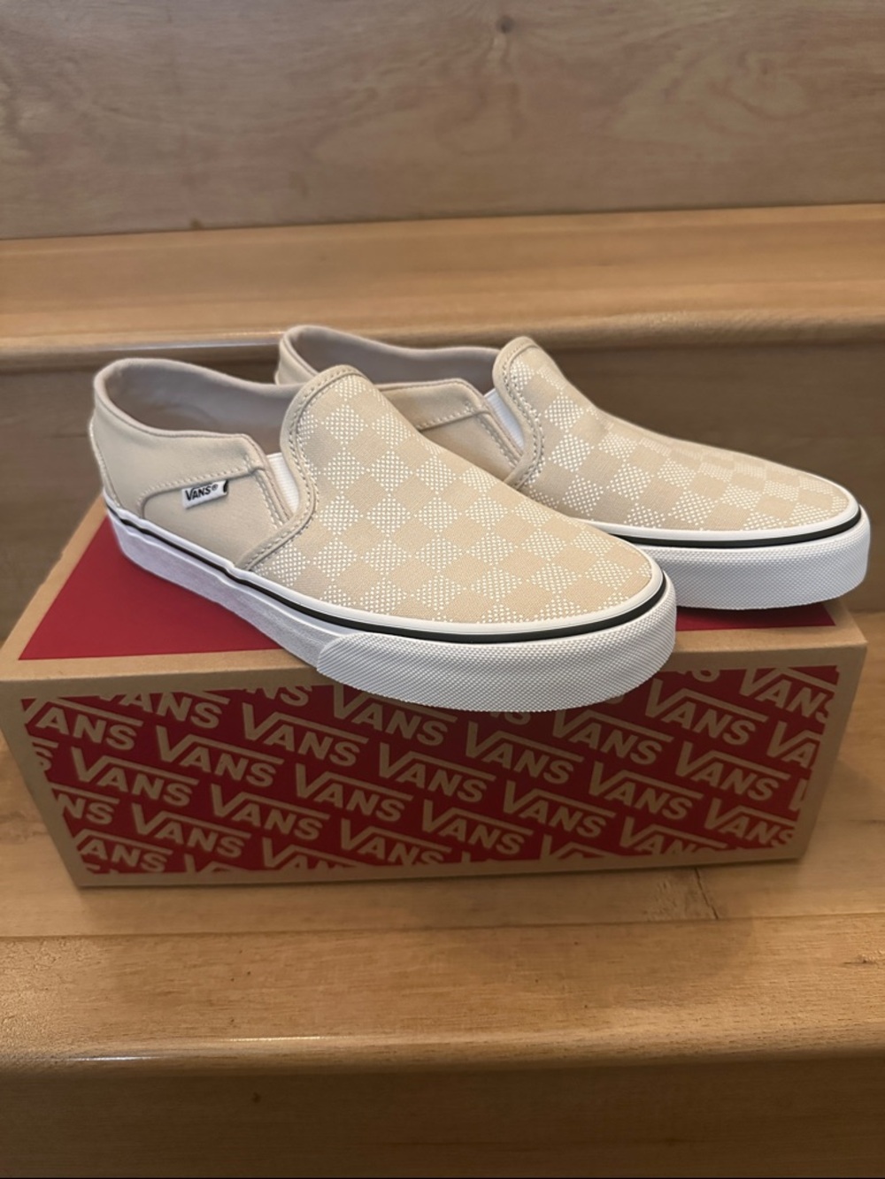 Asher Vans Slip-On Checkerboard Sneakers